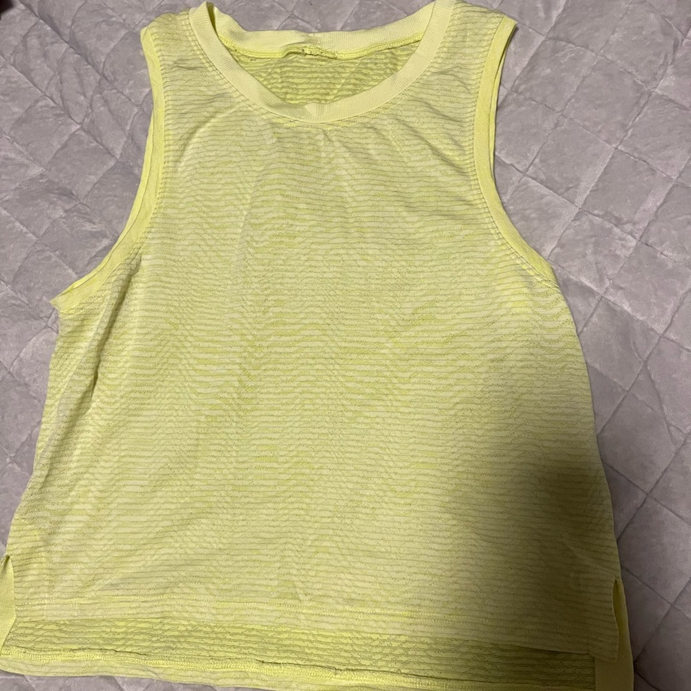 Lululemon Neon Yellow Tank Top- Size 4